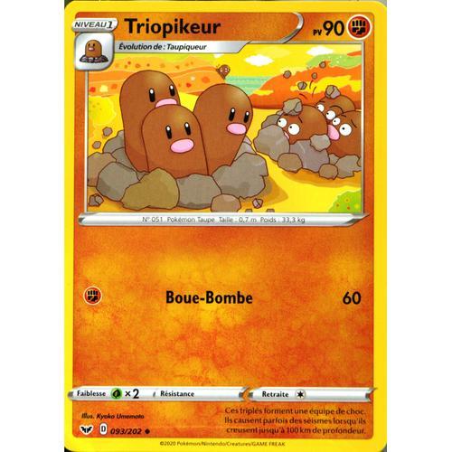 Carte Pokémon 93/202 Triopikeur 90 Pv Eb01 - Epée Et Bouclier 1 Neuf Fr