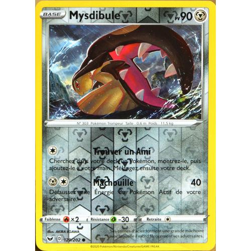 Carte Pokémon 129/202 Mysdibule - Reverse Série Eb01 - Epée Et Bouclier 1 Neuf Fr