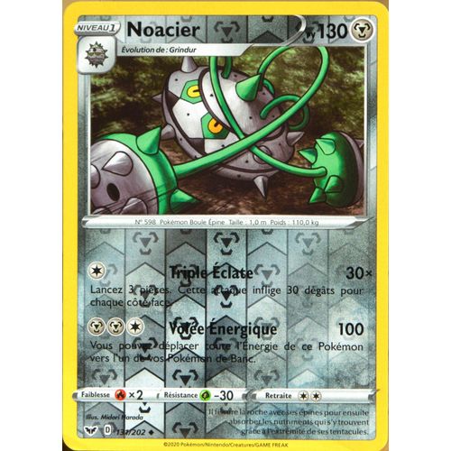 Carte Pokémon 131/202 Noacier - Reverse Eb01 - Epée Et Bouclier 1 Neuf Fr