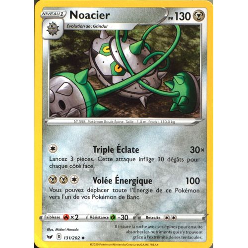 Carte Pokémon 131/202 Noacier 130 Pv Série Eb01 - Epée Et Bouclier 1 Neuf Fr