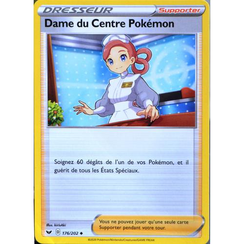 Carte Pokémon 176/202 Dame Du Centre Pokémon Eb01 - Epée Et Bouclier 1 Neuf Fr