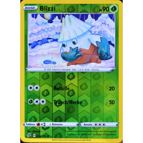 Carte Pokémon 12/192 Blizzi - Reverse Eb02 - Epée Et Bouclier - Clash Des Rebelles Neuf Fr