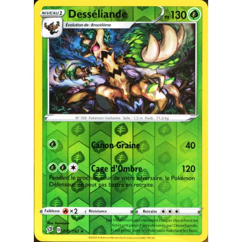 Carte Pokémon 15/192 Desséliande - Reverse Eb02 - Epée Et Bouclier - Clash Des Rebelles Neuf Fr