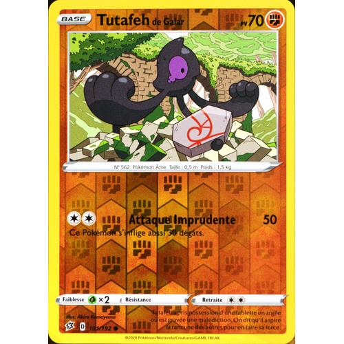 Carte Pokémon 101/192 Tutafeh De Galar - Reverse Eb02 - Epée Et Bouclier - Clash Des Rebelles Neuf Fr