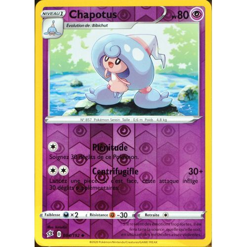 Carte Pokémon 84/192 Chapotus - Reverse Eb02 - Epée Et Bouclier - Clash Des Rebelles Neuf Fr