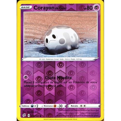 Carte Pokémon 78/192 Corayon De Galar - Reverse Eb02 - Epée Et Bouclier - Clash Des Rebelles Neuf Fr