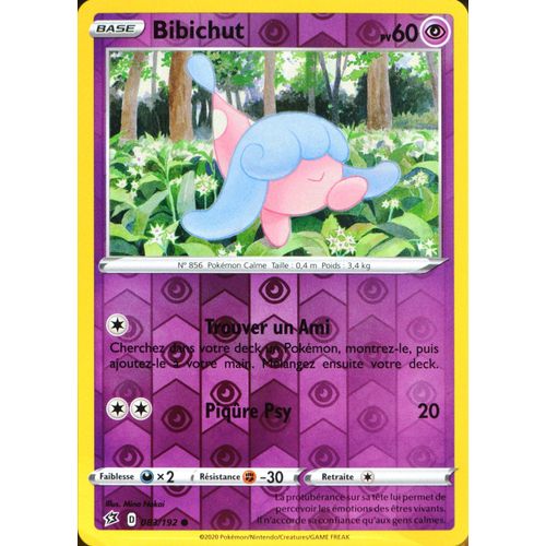 Carte Pokémon 83/192 Bibichut - Reverse Eb02 - Epée Et Bouclier - Clash Des Rebelles Neuf Fr