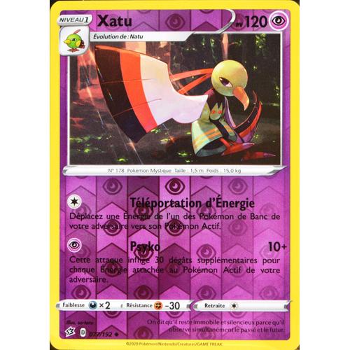 Carte Pokémon 77/192 Xatu - Reverse Eb02 - Epée Et Bouclier - Clash Des Rebelles Neuf Fr