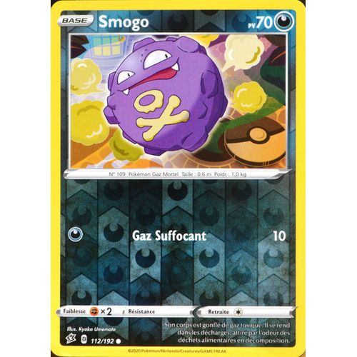 Carte Pokémon 112/192 Smogo - Reverse Eb02 - Epée Et Bouclier - Clash Des Rebelles Neuf Fr