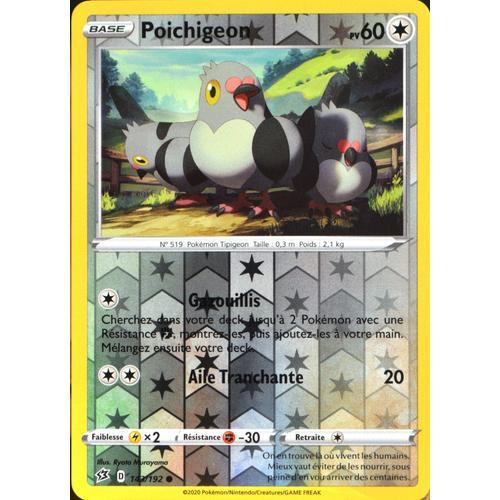 Carte Pokémon 143/192 Poichigeon - Reverse Eb02 - Epée Et Bouclier - Clash Des Rebelles Neuf Fr