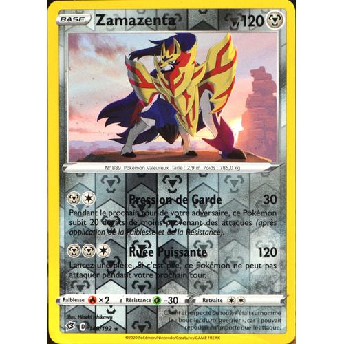 Carte Pokémon 140/192 Zamazenta - Reverse Eb02 - Epée Et Bouclier - Clash Des Rebelles Neuf Fr