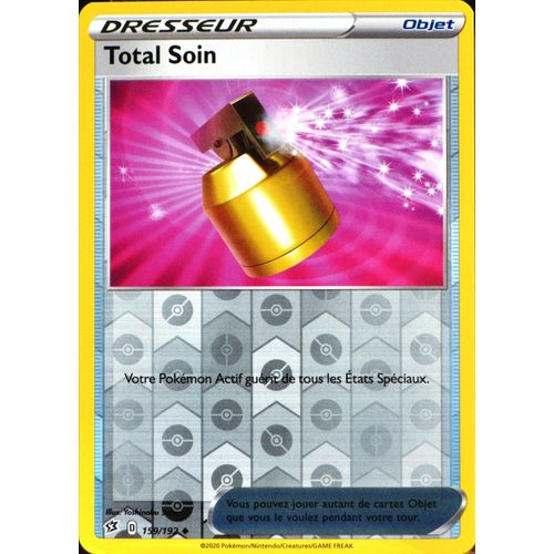 Carte Pokémon 159/192 Total Soin - Reverse Eb02 - Epée Et Bouclier - Clash Des Rebelles Neuf Fr