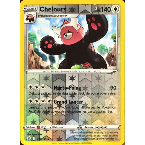 Carte Pokémon 150/192 Chelours - Reverse Eb02 - Epée Et Bouclier - Clash Des Rebelles Neuf Fr