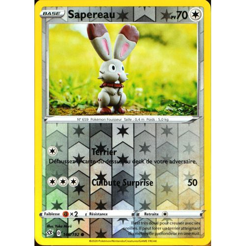 Carte Pokémon 146/192 Sapereau - Reverse Eb02 - Epée Et Bouclier - Clash Des Rebelles Neuf Fr