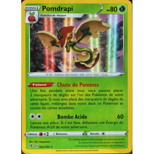 Carte Pokémon 22/192 Pomdrapi Eb02 - Epée Et Bouclier - Clash Des Rebelles Neuf Fr