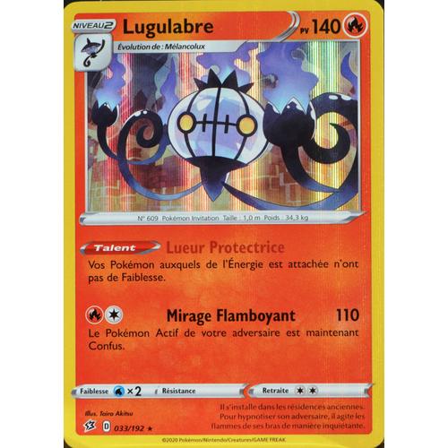 Carte Pokémon 33/192 Lugulabre Eb02 - Epée Et Bouclier - Clash Des Rebelles Neuf Fr