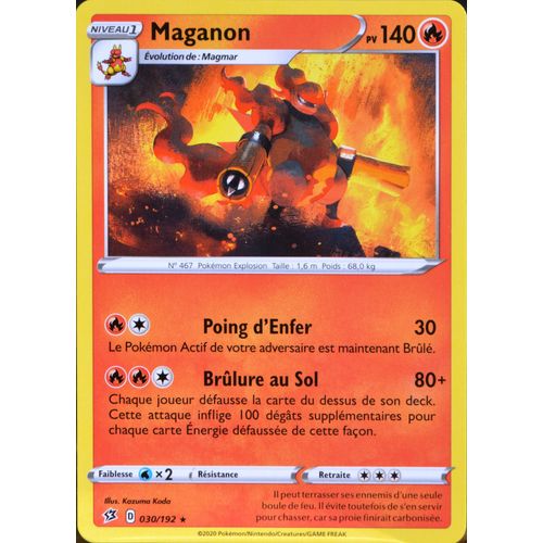 Carte Pokémon 30/192 Maganon Eb02 - Epée Et Bouclier - Clash Des Rebelles Neuf Fr