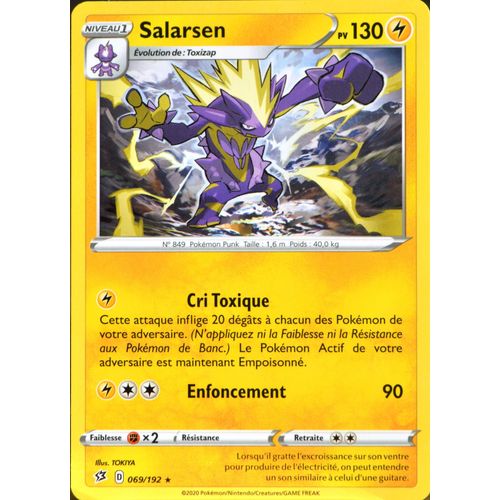 Carte Pokémon 69/192 Salarsen Eb02 - Epée Et Bouclier - Clash Des Rebelles Neuf Fr