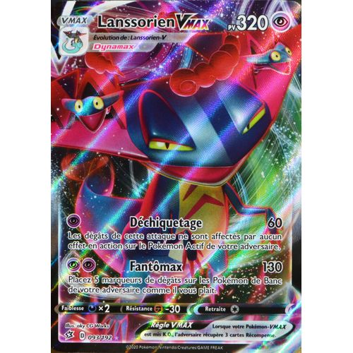 Carte Pokémon 93/192 Lanssorien-Vmax Eb02 - Epée Et Bouclier - Clash Des Rebelles Neuf Fr