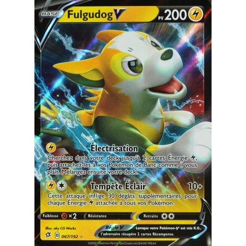 Carte Pokémon 67/192 Fulgudog-V Eb02 - Epée Et Bouclier - Clash Des Rebelles Neuf Fr