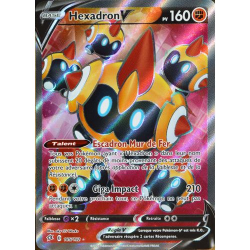 Carte Pokémon 185/192 Hexadron-V Eb02 - Epée Et Bouclier - Clash Des Rebelles Neuf Fr