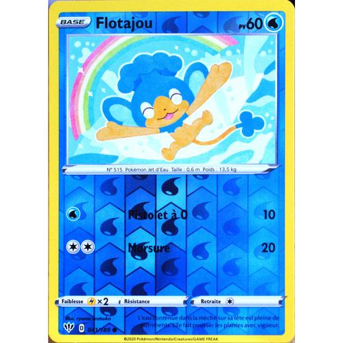 Carte Pokémon 41/189 Flotajou - Reverse Eb03 - Epée Et Bouclier - Ténèbres Embrasées Neuf Fr