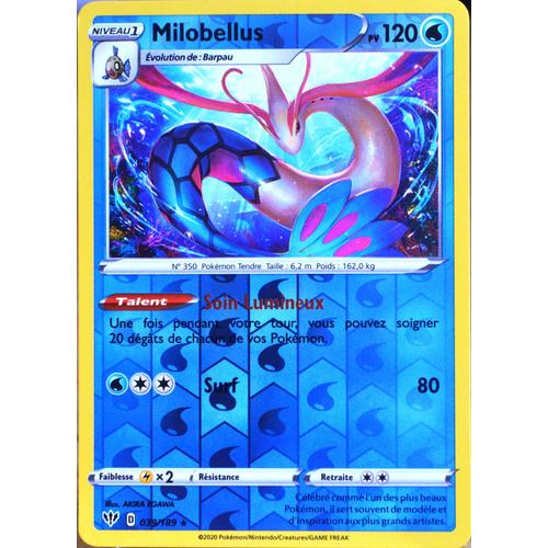 Carte Pokémon 39/189 Milobellus - Reverse Eb03 - Epée Et Bouclier - Ténèbres Embrasées Neuf Fr