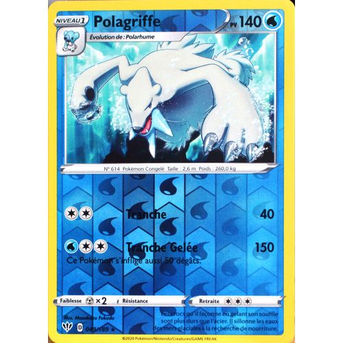 Carte Pokémon 49/189 Polagriffe - Reverse Eb03 - Epée Et Bouclier - Ténèbres Embrasées Neuf Fr