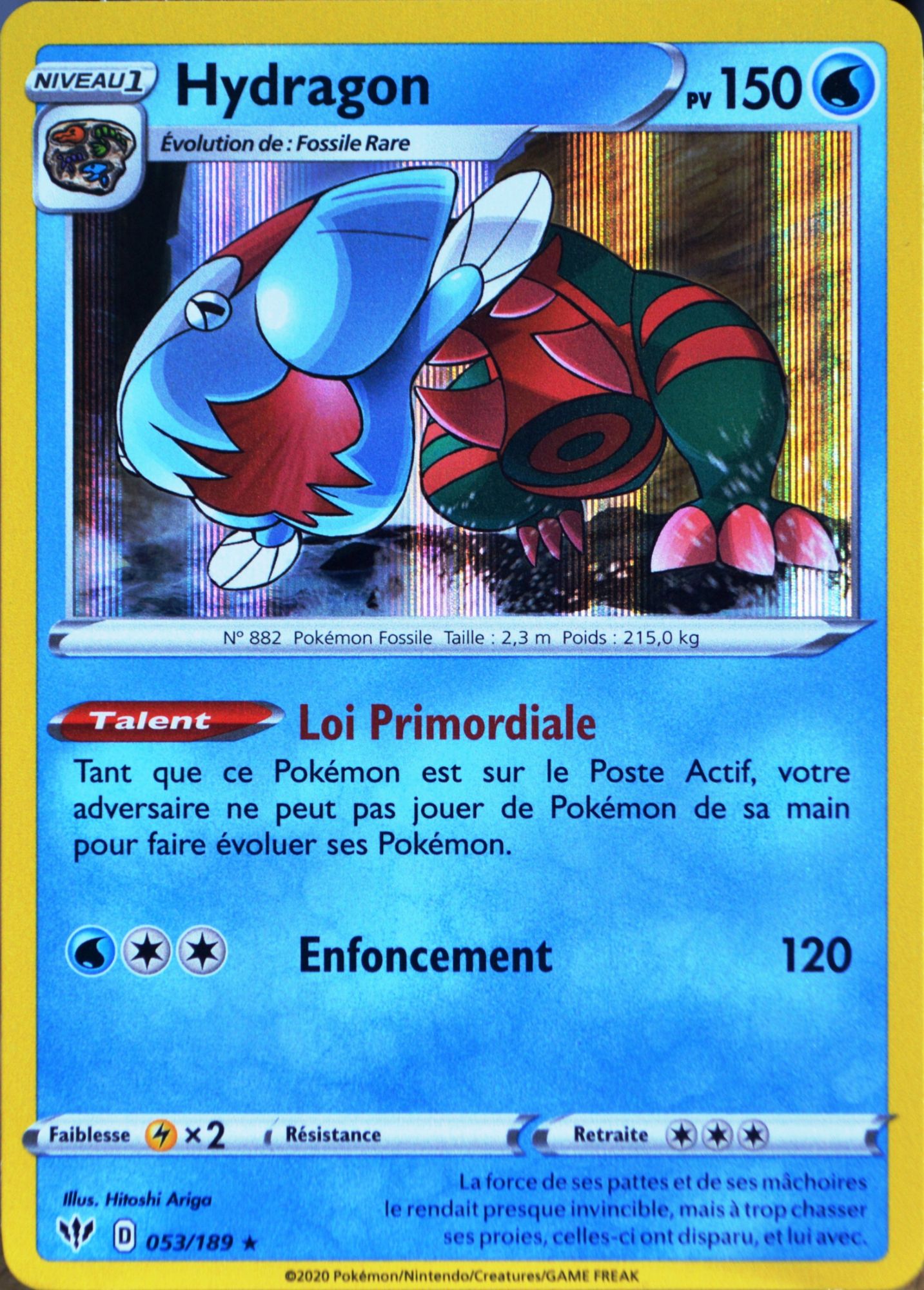 Carte Pokémon Galvagon 065/189 EB3 Rare Reverse Ténèbres Embrasées NEUF FR