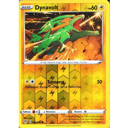 Carte Pokémon 58/189 Dynavolt - Reverse Eb03 - Epée Et Bouclier - Ténèbres Embrasées Neuf Fr