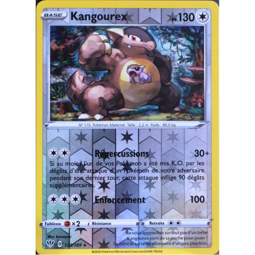 Carte Pokémon 133/189 Kangourex - Reverse Eb03 - Epée Et Bouclier - Ténèbres Embrasées Neuf Fr