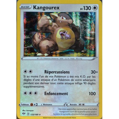 Carte Pokémon 133/189 Kangourex Eb03 - Epée Et Bouclier - Ténèbres Embrasées Neuf Fr