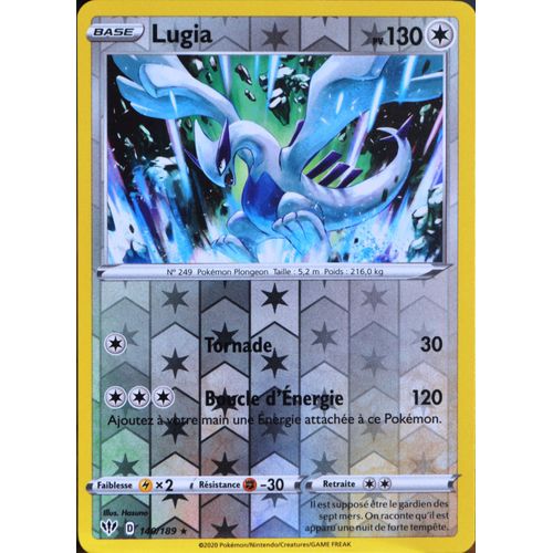 Carte Pokémon 140/189 Lugia - Reverse Eb03 - Epée Et Bouclier - Ténèbres Embrasées Neuf Fr