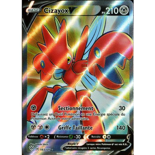 Carte Pokémon 183/189 Cizayox-V Eb03 - Epée Et Bouclier - Ténèbres Embrasées Neuf Fr