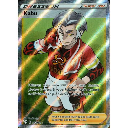 Carte Pokémon 186/189 Kabu Eb03 - Epée Et Bouclier - Ténèbres Embrasées Neuf Fr