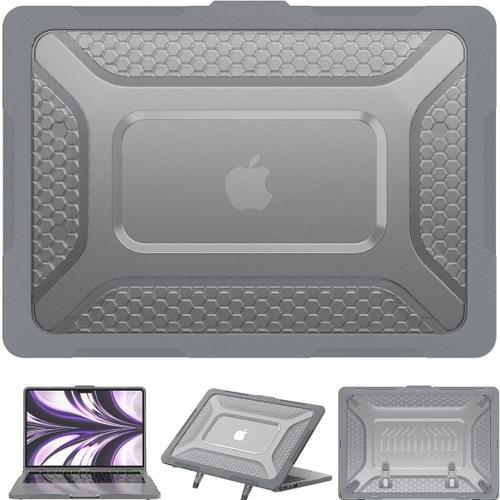 Coque Life Armor pour MacBook Air 15"" M2 2022 A2941 gris