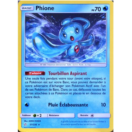 Carte Pokémon 57/236 Phione Sl12 - Soleil Et Lune - Eclipse Cosmique Neuf Fr