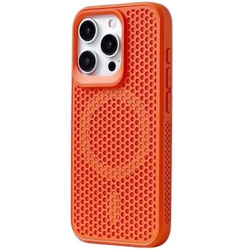 Coque Respirant Avec Magsafe Pour Iphone 14 Pro Max Orange