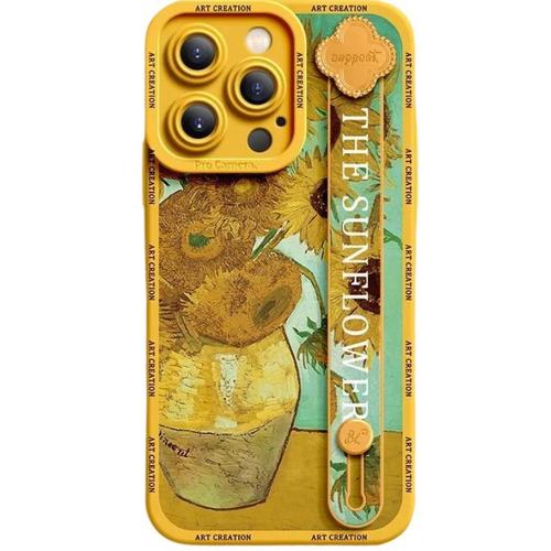 Coque Avec Support Van Gogh - Tournesols Pour Iphone Se 2020