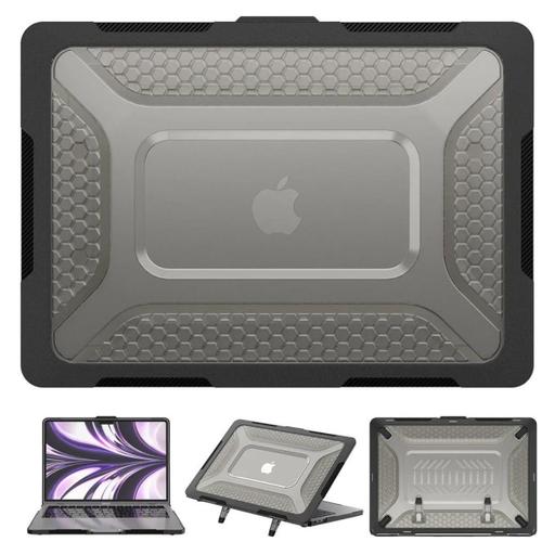 Coque Life Armor pour MacBook Air 15"" M2 2022 A2941 noir