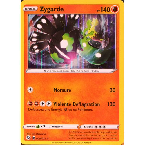 Carte Pokémon 028/073 Zygarde ?H Eb3.5 La Voie Du Maître Neuf Fr