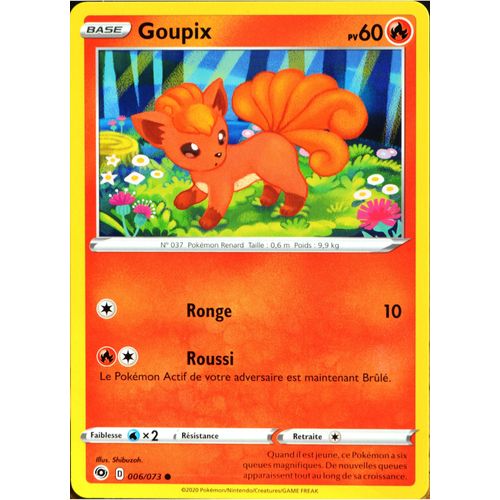 Carte Pokémon 006/073 Goupix ? Eb3.5 La Voie Du Maître Neuf Fr