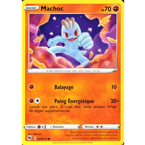 Carte Pokémon 024/073 Machoc ? Eb3.5 La Voie Du Maître Neuf Fr