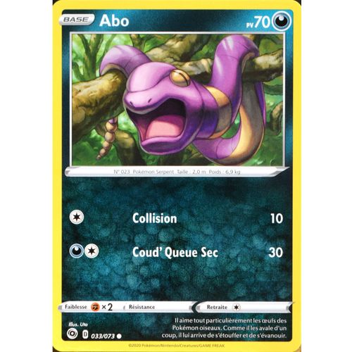Carte Pokémon 033/073 Abo ? Eb3.5 La Voie Du Maître Neuf Fr