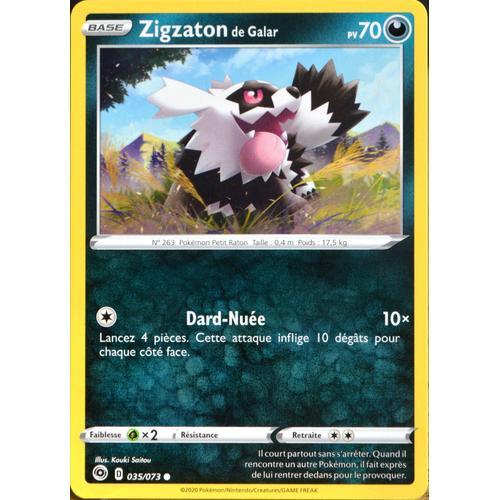 Carte Pokémon 035/073 Zigzaton De Galar ? Eb3.5 La Voie Du Maître Neuf Fr