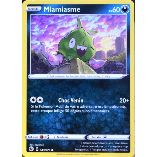 Carte Pokémon 043/073 Miamiasme ? Eb3.5 La Voie Du Maître Neuf Fr