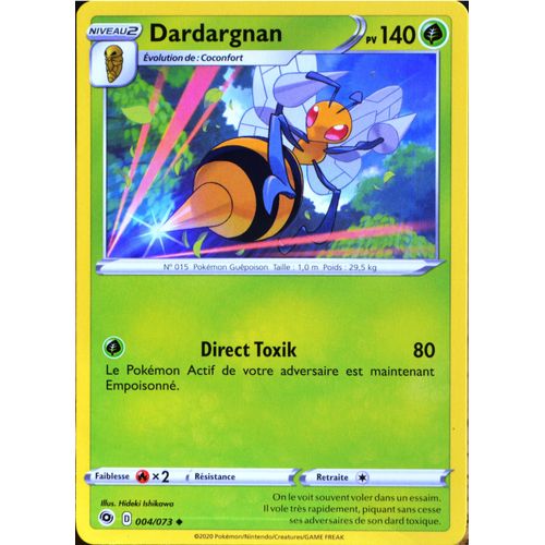 Carte Pokémon 004/073 Dardargnan ? Eb3.5 La Voie Du Maître Neuf Fr