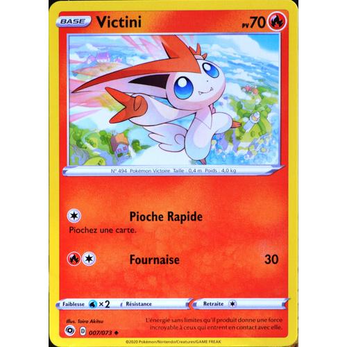 Carte Pokémon 007/073 Victini ? Eb3.5 La Voie Du Maître Neuf Fr