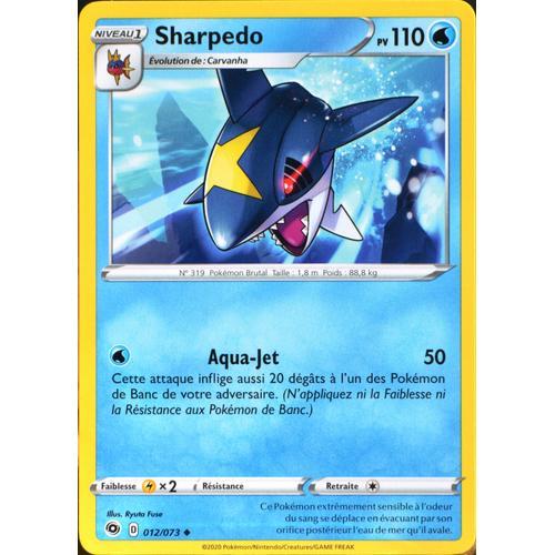Carte Pokémon 012/073 Sharpedo ? Eb3.5 La Voie Du Maître Neuf Fr