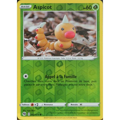 Carte Pokémon 002/073 Aspicot ? - Reverse Eb3.5 La Voie Du Maître Neuf Fr